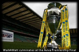 Aviva Premiership trophy at Twickenham Stadium